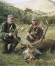 Dirt King and Jason Kidd with Dirt's bowshot Red Stag.