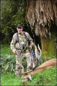 Dirt King with his 6x6 free range gold medal Red Stag.